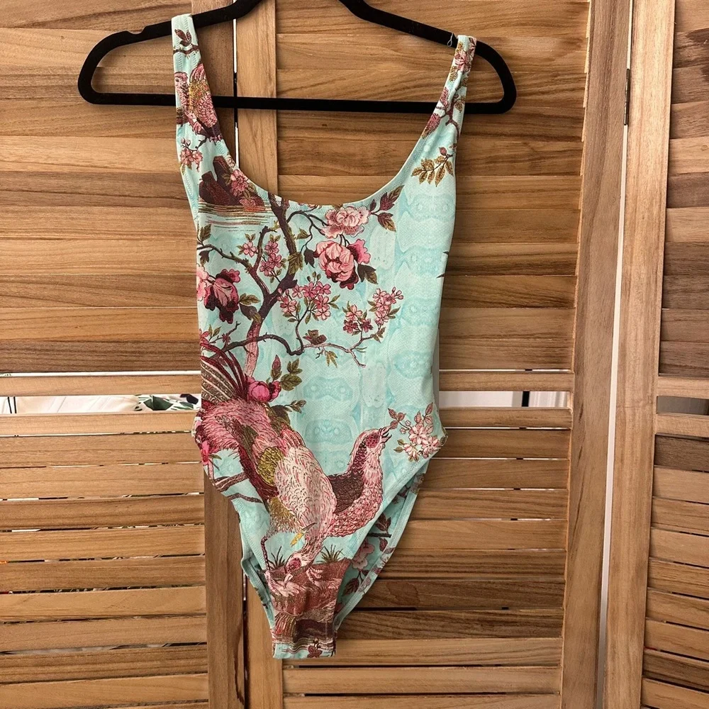 SKIMS X Cavalli One Piece Floral Swimsuit size S NWT
